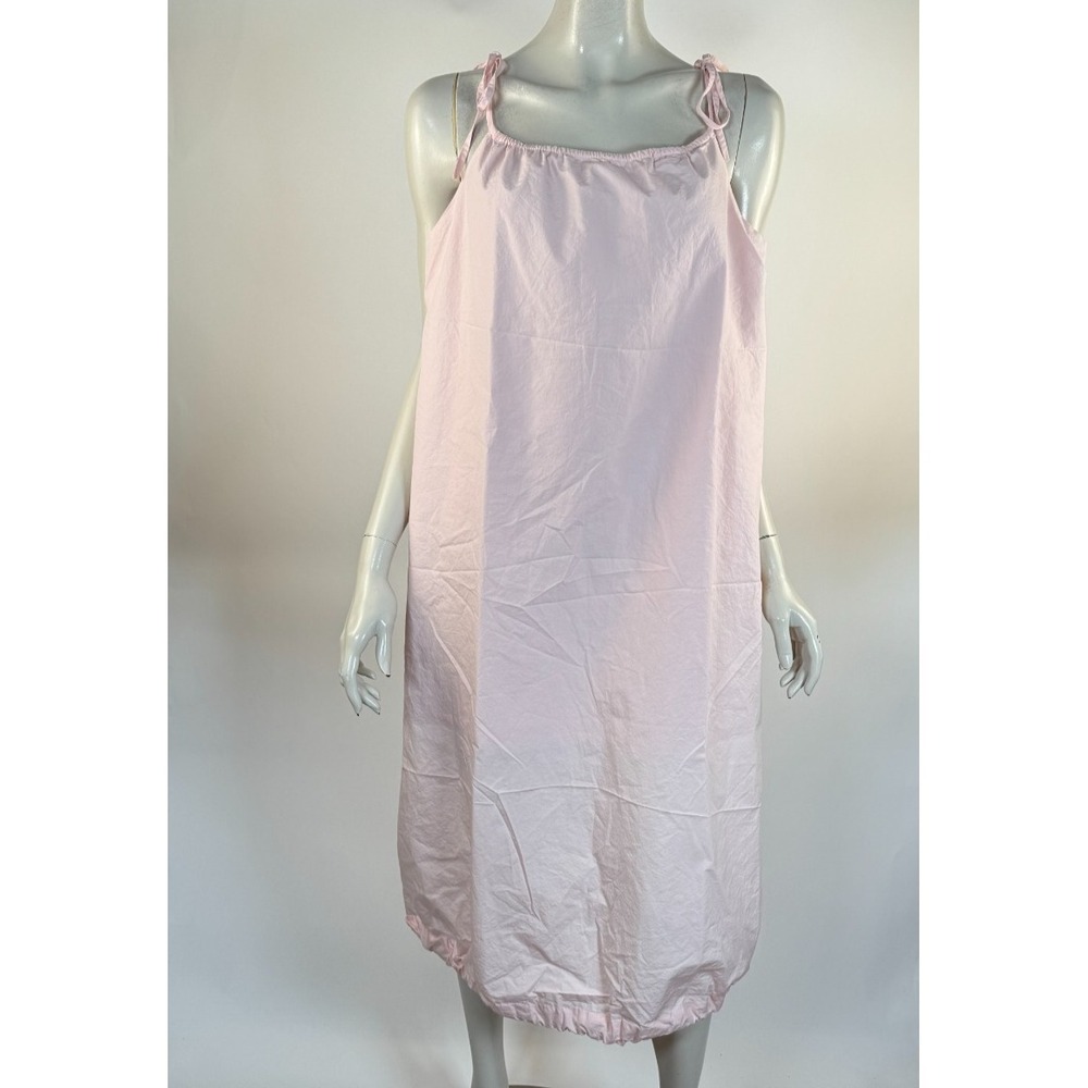 Lonslan Bubble Dress Women L? EUC Lined Legenlook Relaxed Loose Slip Straps
